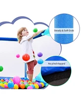 Slickblue 55" Toddlers Trampoline with Safety Enclosure Net & Balls