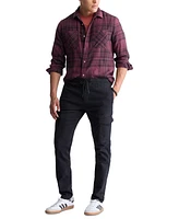 Men's Sinato Relaxed-Fit Long Sleeve Button Front Plaid Flannel Shirt