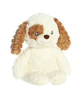 ebba Large Parker Puppy Huggy Collection Adorable Baby Plush Toy White 13"