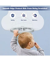 Hongge 3-in-1 Kids Adjustable Basketball Hoop Set with Balls