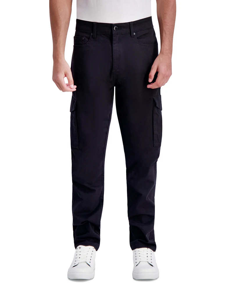 Karl Lagerfeld Paris Men's Peached Slim-Fit Cargo Pants