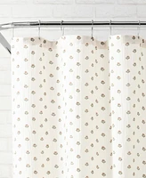 Peri Home Block Print Gauze Cotton Shower Curtain, 72" x 72"