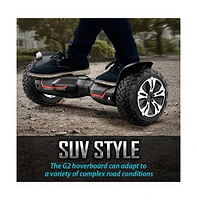 Gyroor Warrior 8.5 inch All Terrain Off Road Hoverboard with Bluetooth Speakers and Led Lights, UL2272 Certified Self Balancing Scooter