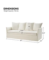 Gottfried Modern 80.3" Slipcovered Sofa with Removable Seat and Back Cushions