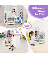 Hongge Kids Grocery Store Playset with Cash Register Pos Machine