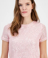 Anne Klein Women's Sequined T-Shirt