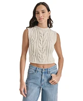 Dkny Jeans Women's Chunky Cable Crewneck Sweater Vest