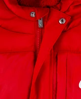 Nike Toddler Boys Mixed-Media Hooded Puffer Jacket