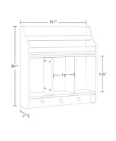 RiverRidge Home Book Nook Collection Kids Wall Shelf with Cubbies and Bookrack