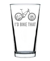 Bevvee I'd Bike That Pint Glass