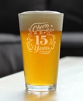 Bevvee Cheers to Years Pint Glass