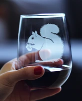 Bevvee Squirrel - Stemless Wine Glass