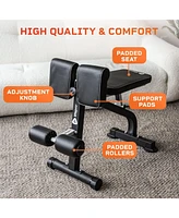 Lifepro Roman Chair Hyperextension Bench – Adjustable, Foldable Glute & Lower Back Machine