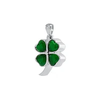 Drs, Inc. Sterling Silver Clover Cremation Pendant with 18 inch Necklace