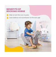 Slickblue Baby Rocking Horse for Ages 1.5 to 3 Years Safe and Fun Indoor Ride-On Toy