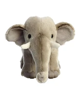 Aurora Medium Asian Elephant Miyoni Realistic Plush Toy Gray 9.5"