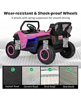 Hongge 12V 2-Seater Kids' Ride-On Utv with Slow Start and Music Functions