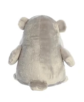 Aurora Medium Happy Hippo Happy Hippo and Friends Whimsical Plush Toy Gray 11"