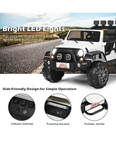 Hongge 12V 2-Seater Ride-On Truck with Remote Control and Storage Compartment