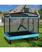 Gymax 6FT Recreational Kids Trampoline W/Swing Safety Enclosure Indoor/Outdoor Orange