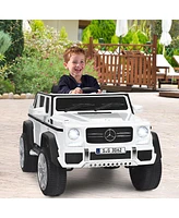 Hongge 12V Licensed Mercedes-Benz Kids Ride On Car-White