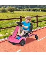 Hongge 6V Kids' Ride-On Drift Car with 360° Spin and Adjustable Height Settings