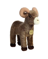 Aurora Medium Bighorn Sheep Miyoni Realistic Plush Toy Brown 11"