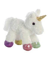 Aurora Small Prism Unicorn Mini Flopsie Adorable Plush Toy White 8"