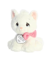 Aurora Small Cassie Kitten Precious Moments Inspirational Plush Toy White 7"