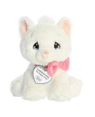 Aurora Small Cassie Kitten Precious Moments Inspirational Plush Toy White 7"