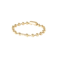 UNOde50 Sterling Silver and 18k Gold Multiple Beads Bracelet