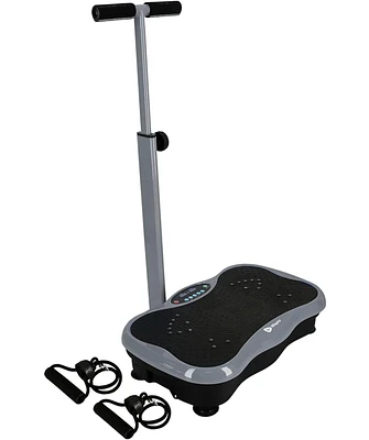 Lifepro Vibration Plate Machine with Handlebar & Acupoints for Full-Body Fitness - Dark Gray