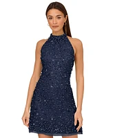 Adrianna by Papell Women's Beaded Halter Dress