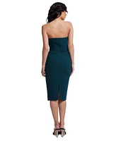 Dress the Population Women's Milan Asymmetric-Neck Fitted