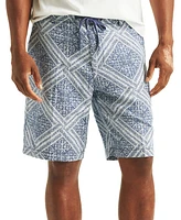 Nautica Men's 8-1/2" Printed Linen Drawstring Shorts