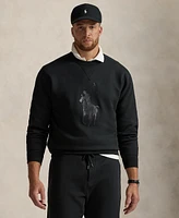 Polo Ralph Lauren Men's Big & Tall Leather-Pony Double-Knit Sweatshirt