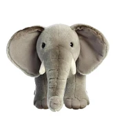 Aurora Medium African Elephant Miyoni Realistic Plush Toy Gray 12"