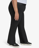 Karl Lagerfeld Paris Plus Mid Rise Compression Bootcut Pants, Exclusively at Macy's