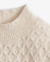 On 34th Women's Textured Mock-Neck Sweater, Exclusively at Macy's