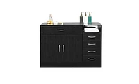 Slickblue Mdf Bathroom Cabinet with Triamine Finish – Double Doors & 5 Drawers