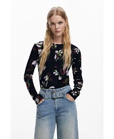 Desigual Women's Floral T-shirt