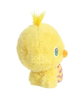 Aurora Small Flower Chick Spring Vibrant Plush Toy Yellow 6"