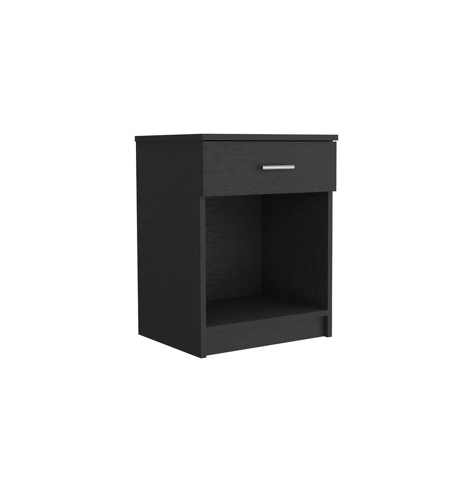 Depot E-Shop Beryl Nightstand, One Drawer, Low Shelf, Superior Top