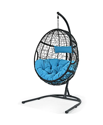 Vebreda Hanging Cushioned Hammock Chair with Stand