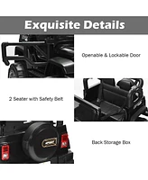 Hongge 12V 2-Seater Ride-On Truck with Remote Control and Storage Compartment