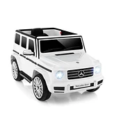 Hongge 12V Battery Powered Mercedes-Benz G500 Kids Ride-on Car-White