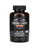 YumVs Strong Earth Gummies Calcium Magnesium & Vitamin D Raspberry