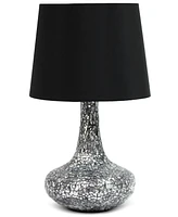 Creekwood Home 14.17" Patchwork Crystal Glass Table Lamp