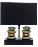 Lalia Home 14" Contemporary Tranquil Stone Table Lamp