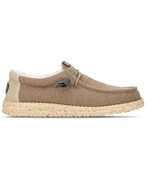 Hey Dude Men's Wally Warmth Knit Casual Moccasin Sneakers from Finish Line